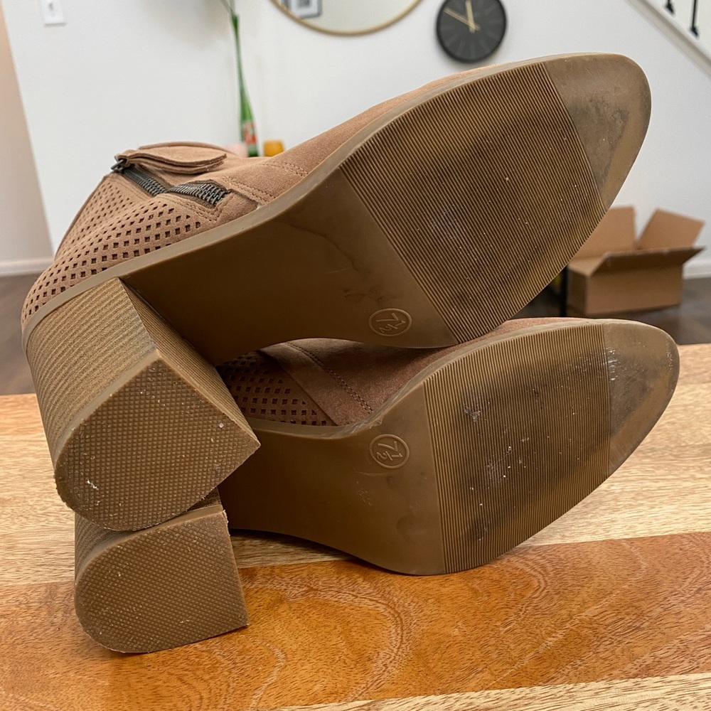 Tan Ankle Booties - Picture 3 of 7